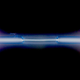 A tube of excited xenon gas.